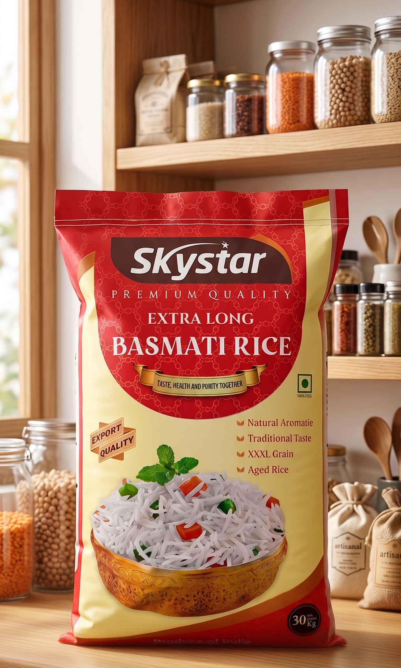 Skystar Extra Long Basmati Rice - 30kg