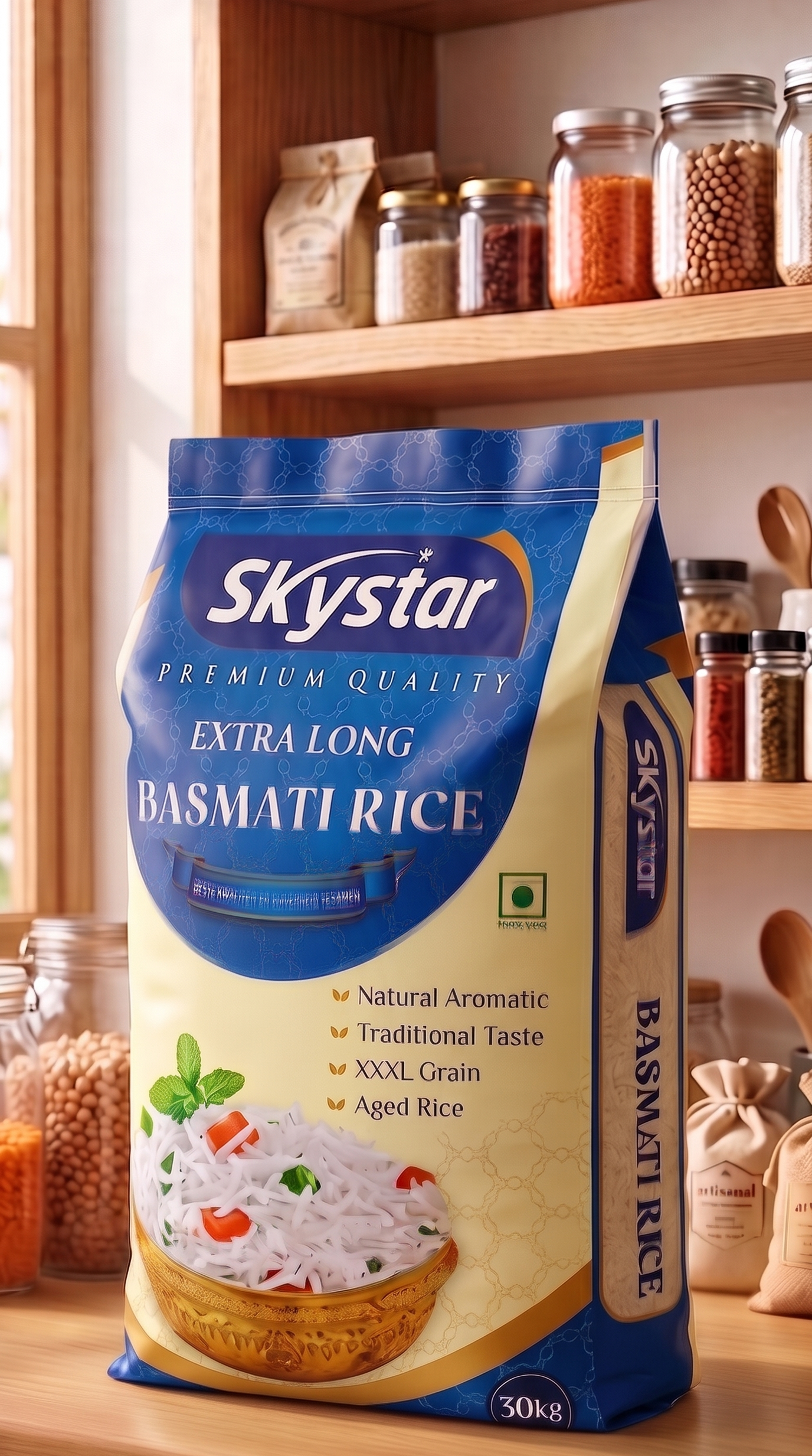 Skystar Supreme Basmati Rice - 30 kg - Image 3